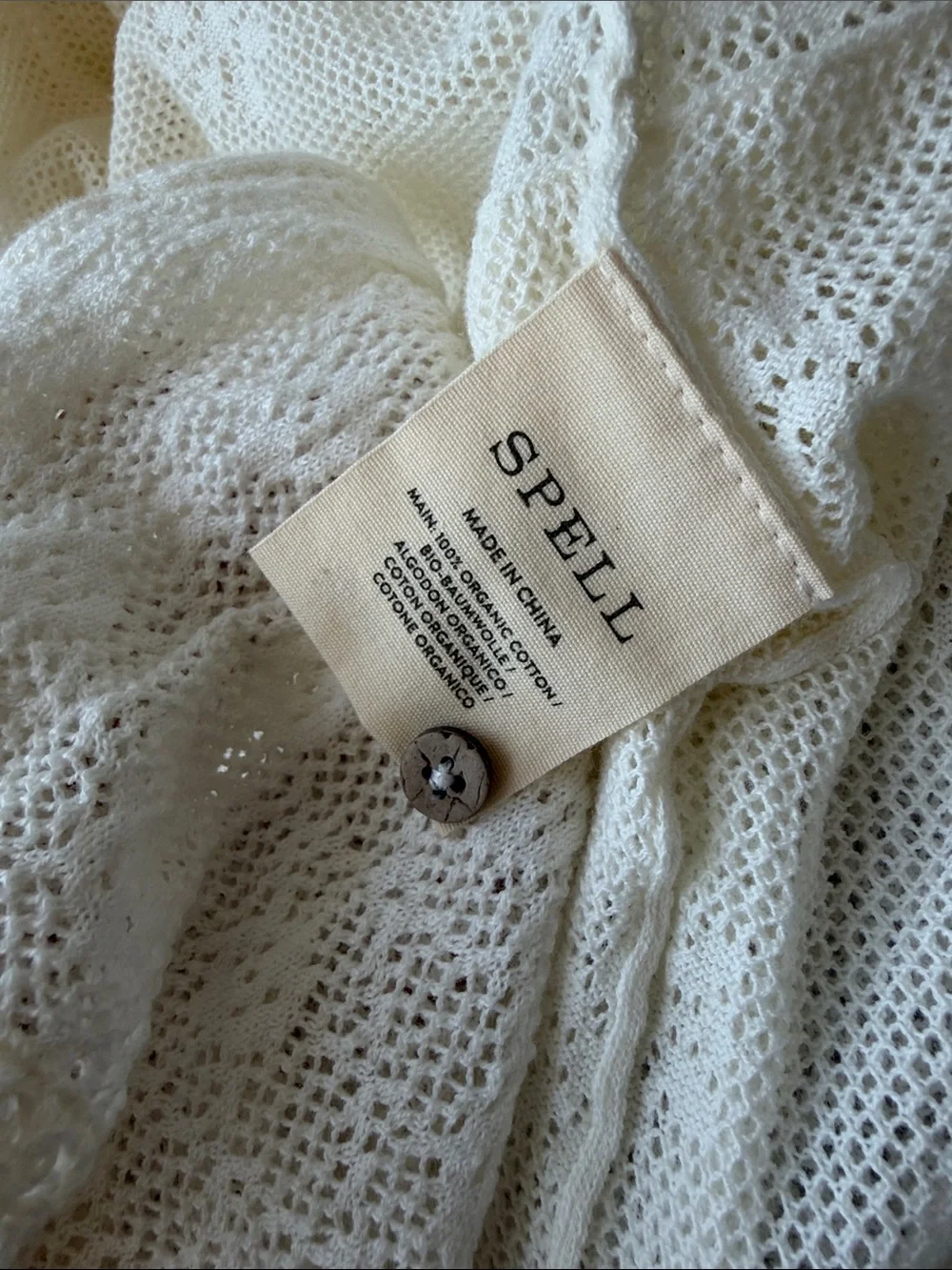 Spell Satine Knit Gown  Organic Cotton Small NWOT - Picture 12 of 13